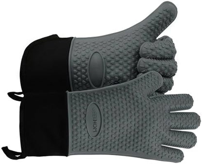 GEEKHOM BBQ Gloves Heat Resistant Oven Mitts by GEEKHOM