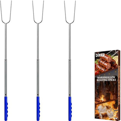 Marshmallow Roasting Sticks for Fire Pit, Smores Sticks, Hot Dog Sticks for by DIKER