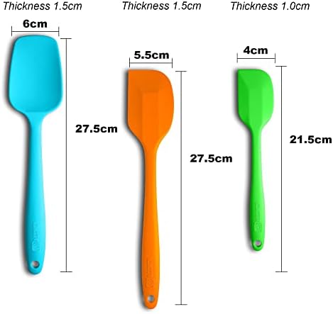 3-Piece Silicone Spatula Set, 600°F Heat Resistant - Image 2