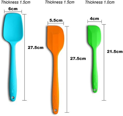 3-Piece Silicone Spatula Set, 600°F Heat Resistant - Image 2