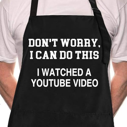 Rosoz Funny BBQ Black Chef Aprons by Rosoz