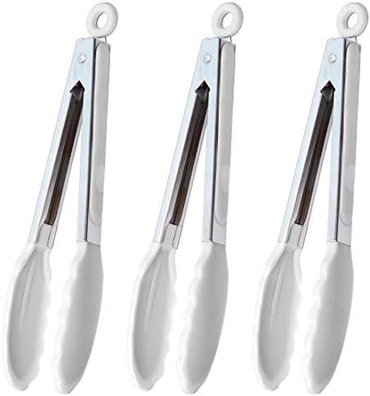 HINMAY Silicone Kitchen Tongs 9-Inch Basics Tongs by HINMAY