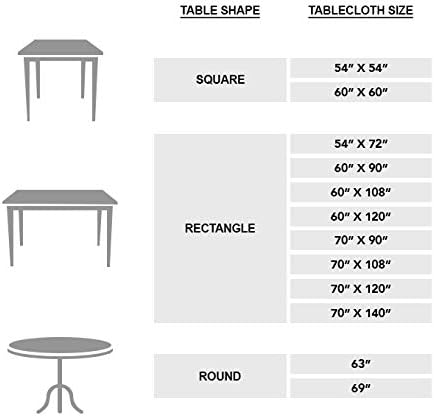 Maison d' Hermine Table Cloth Rectangle Table 100% Cotton 54 x 72 Inches Fall Tablecloth Reusable Everyday Use for Thanksgiving Christmas Decorations Dining Farmhouse Party (Rural Christmas)