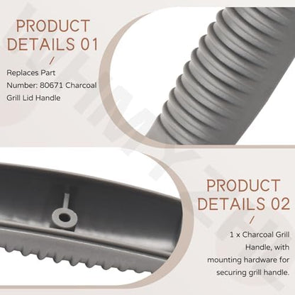 80671 Charcoal Grill Lid Handle - Image 7