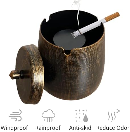 Ash Tray, Large Outdoor Ashtray - Image 2