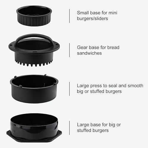 POLIGO Smash Burger Press Kit - 4 in 1 Hamburger Patty Storage Containers - Image 5