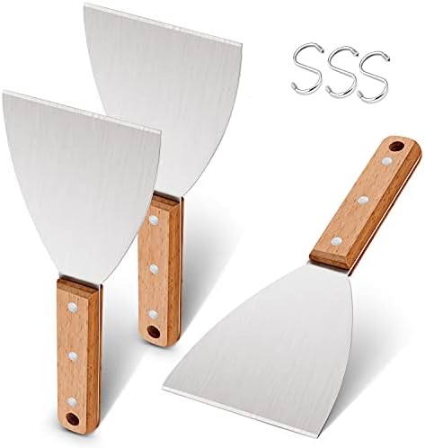 Leonyo Metal Griddle Spatula Scraper Tool by Leonyo