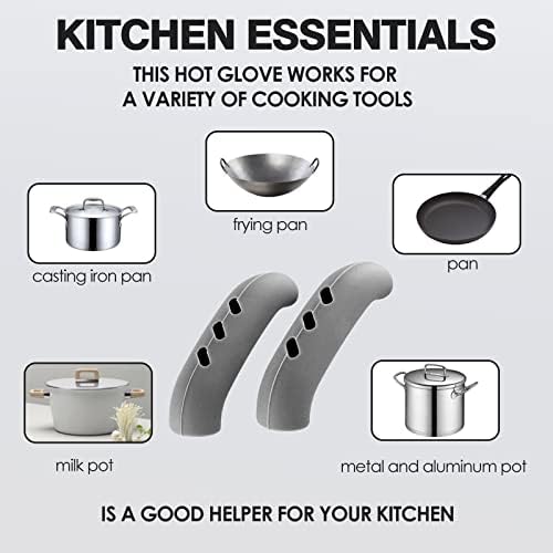 6 Pack Heat Resistant Silicone Pot Handle Covers - Image 4