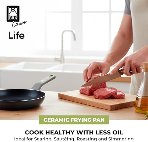 BRA COOKWARE Life Ceramic Nonstick Frying Pan | 10.2-Inch Aluminum Skillet - Image 5