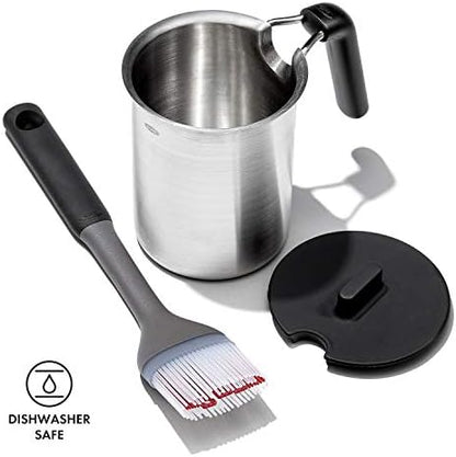 OXO Outdoor Grilling Basting Pot and Brush Set - Image 6