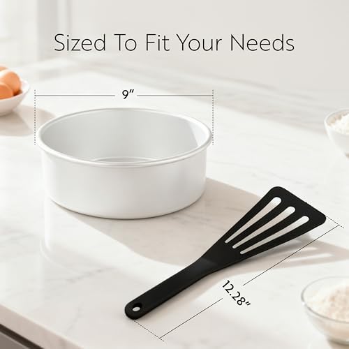 Restaurantware Black Silicone High Temperature Slotted Turner Spatula - Image 2