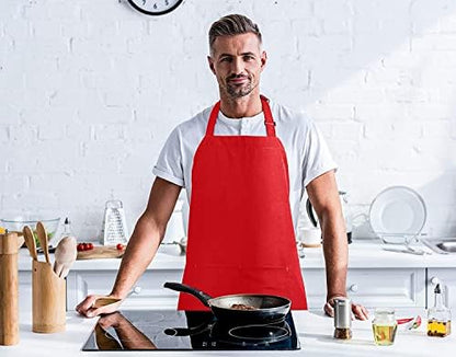 Utopia Kitchen Bib Aprons 10 Pack Adjustable - Image 6