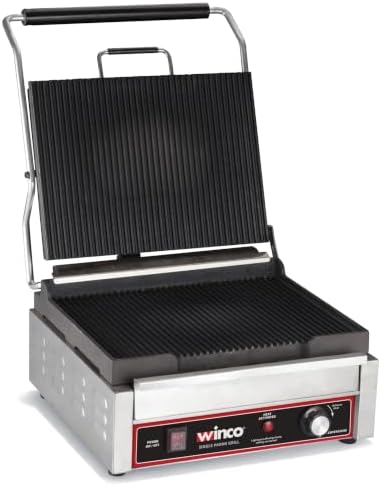 Winco 14" Single Commercial-Grade Panini Grill Press by Winco