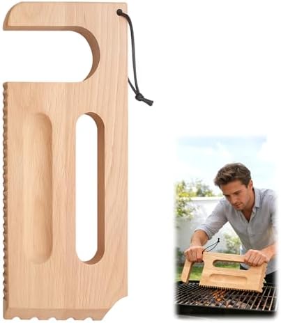 Wooden Grill Scraper, Brush Natural Hardwood BBQ Cleaner, Grill Grate Cleaner by Unknown