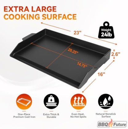 BBQ Future Universal Cast Iron Griddle - Image 2