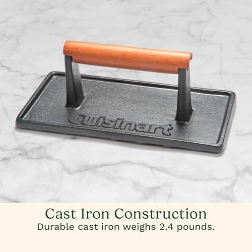 Cuisinart Burger Press with Wooden Handle, Cast Iron - Image 5