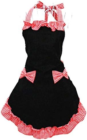 Hyzrz Cute Ladies Girls Retro Apron Dress Kitchen Cooking Vintage Aprons - Image 2