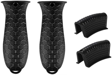 4 Pcs Non-Slip Silicone Hot Handle Holder & Assist Grips, Potholder by OYSIR
