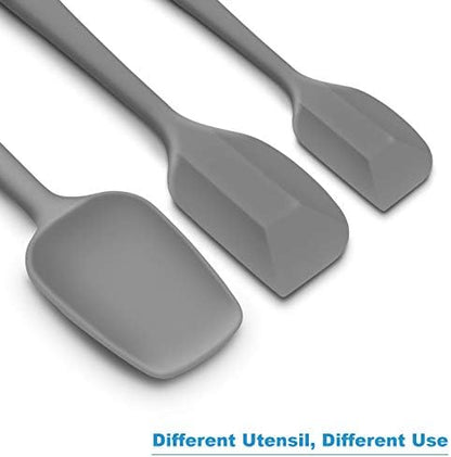 3-Piece Silicone Spatula Set, 600°F Heat Resistant - Image 3