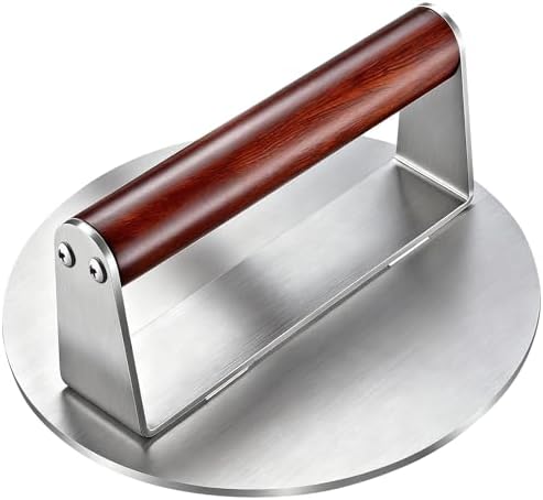 Heavy Duty 1.5 lb Stainless Steel Burger Press – 6 Inch Smash Burger Press by Unknown