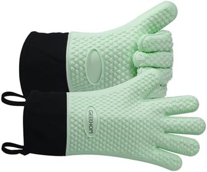 GEEKHOM BBQ Gloves Heat Resistant Oven Mitts by GEEKHOM