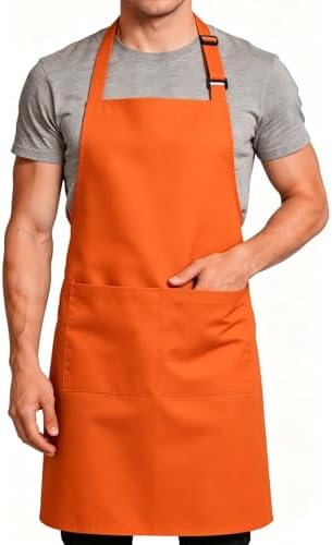 Large Chef Apron for Men and Women, Cooking Kitchen Aprons by Cardkiss