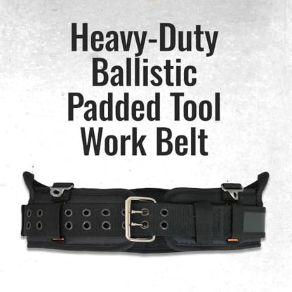 WOLF WTH2110 Heavy-Duty Ballistic Padded Tool Work Belt | Compatible w/Pouches - Image 2