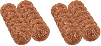 24 Pack Copper Coated Scourers by SCRUBIT – Scrubber Pad Used by SCRUBIT