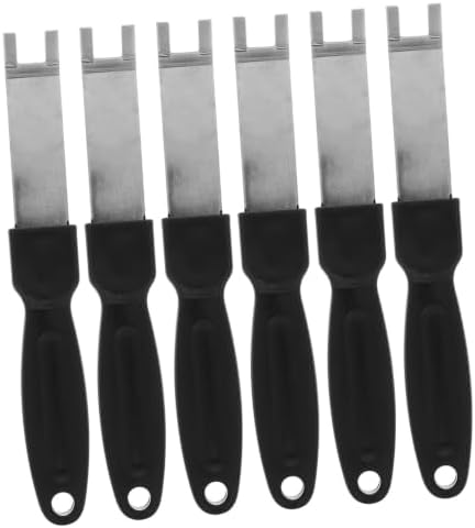 GALPADA 6pcs BBQ Grate Lifter Gripper Stainless Steel Black Portable by GALPADA