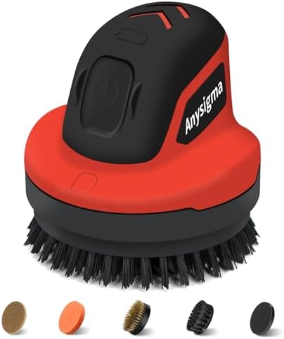 Electric Grill Brush for Outdoor Grill- 4 Replaceable Heads, 3000mAh IPX7 by Unknown