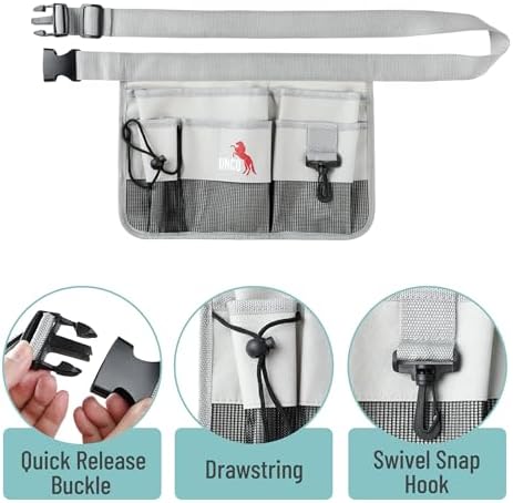 UNCO- Adjustable Gardening Belt, Light Gray, 7 Pockets, Wear Resistant - Image 3