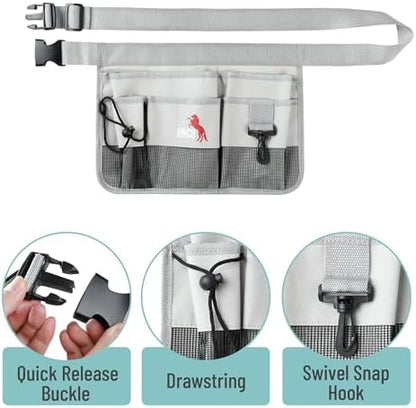 UNCO- Adjustable Gardening Belt, Light Gray, 7 Pockets, Wear Resistant - Image 3