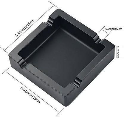 Cigar Ashtray Big Ashtrays for Cigarettes Outdoors Patio Large 4 Dual-use Rest - Image 2