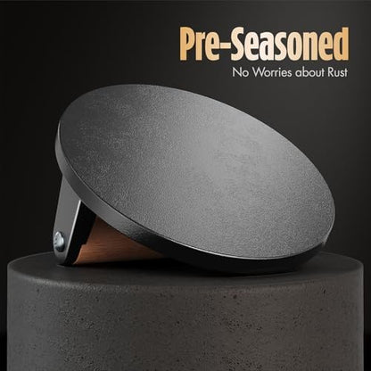 Pisol Cast Iron Smash Burger Press, 2 lb Steak Weight Meat Press Tool - Image 3