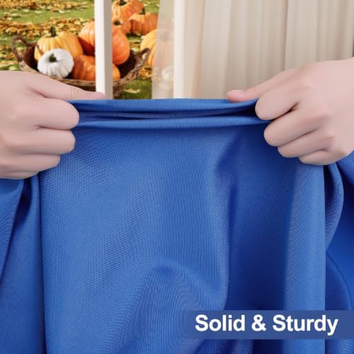 homing Rectangle Table Cloth Cover 8 Foot Blue Elastic Fitted Tablecloth - Image 4