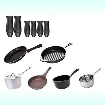 Silicone Hot Handle Holder Small Cast Iron Handle Cover Skillet Handle Cover - Image 2