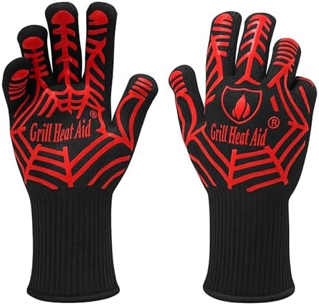 GRILL HEAT AID Grill Gloves Heat Proof by GrillHeatAid