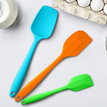 3-Piece Silicone Spatula Set, 600°F Heat Resistant - Image 4