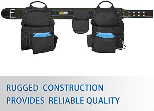 AISENIN 3 inch Padded Tool Belt Work Tool Belt - Image 6