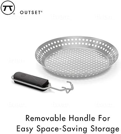 Outset Grill Skillet With Removable Handle, Stainless Steel - Image 4
