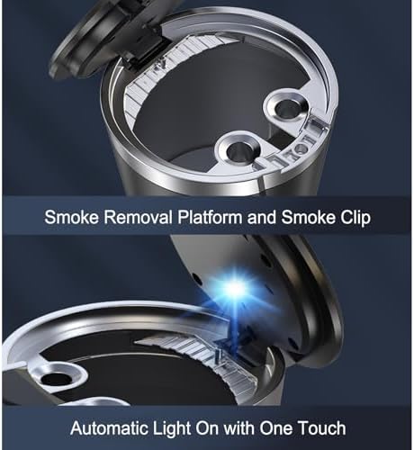 Ashtray with Lid Smell Proof, Smokeless Ash tray - Image 6