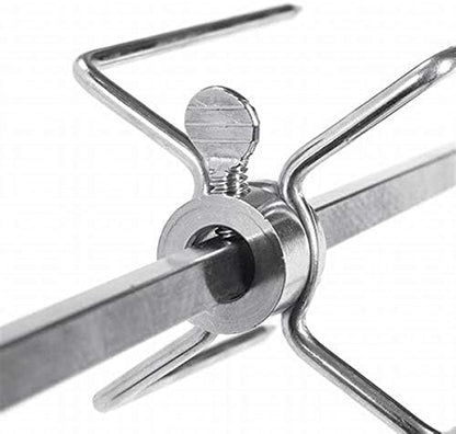 4 Pack Stainless Steel 304 Grill Rotisserie Meat Forks Set- Fits 5/16" Square - Image 6