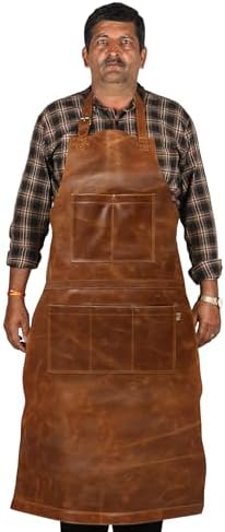 LL LEATHER LOVERS Adjustable Leather Aprons by LLLEATHERLOVERS