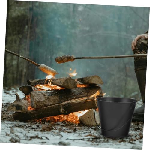2pcs Black Tinplate Grease Catch Bucket - Image 6