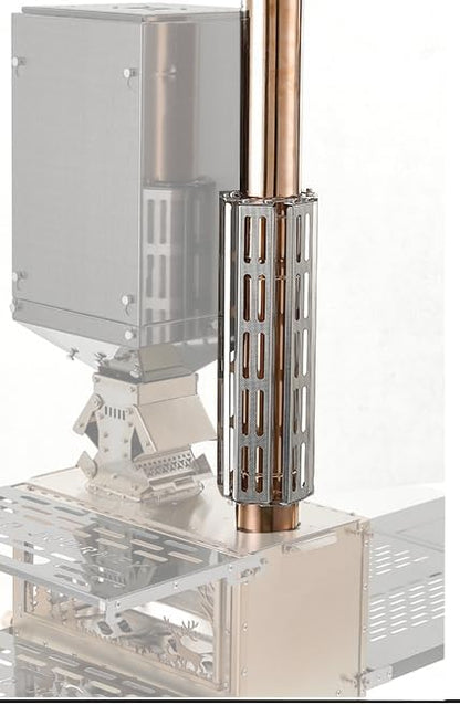 304 Stainless Steel Chimney Fireproof Pipe, Burn-Proof Stove Tube Protector - Mesh Design, Removable & Reusable, Designed Exclusively for CAMPJOURNEY Wood Burning Stoves
