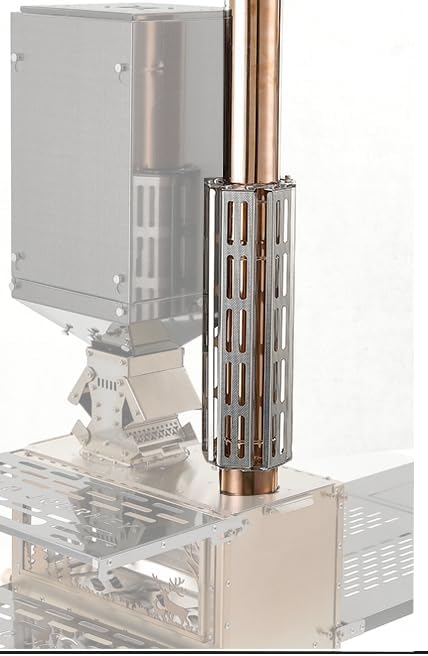 304 Stainless Steel Chimney Fireproof Pipe, Burn-Proof Stove Tube Protector - Mesh Design, Removable & Reusable, Designed Exclusively for CAMPJOURNEY Wood Burning Stoves