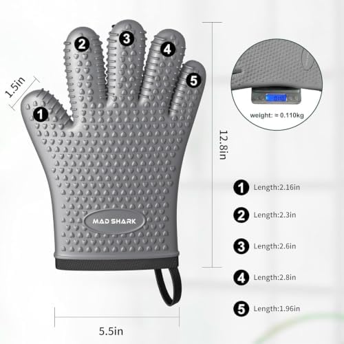 MAD SHARK Silicone Oven Mitts - Image 5