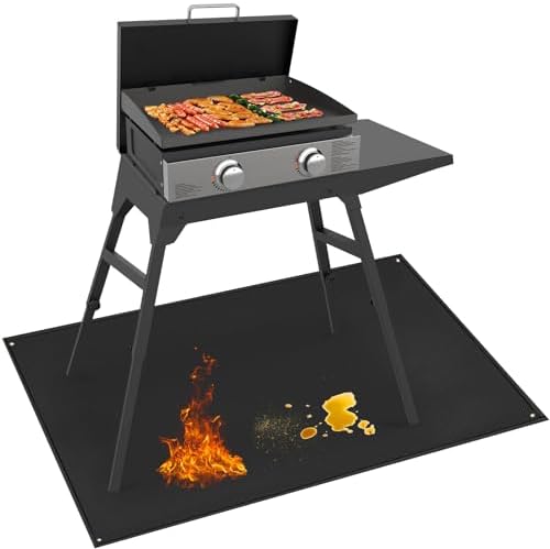 Grill Mat for Blackstone Griddle Accessories 28in by TOHONFOO