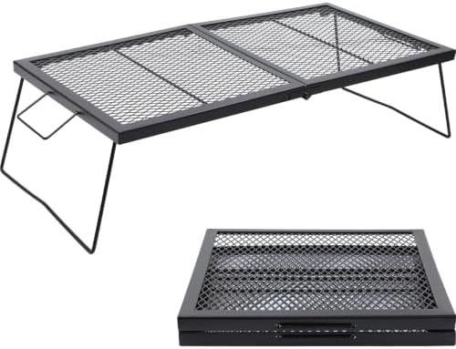 REDCAMP Large Folding Campfire Grill, Fire Pit Grill Grate by REDCAMP