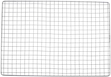 HARFINGTON Square BBQ Grill Net 17.3"x10.2" Stainless Steel Cross Wire Barbecue by HARFINGTON
